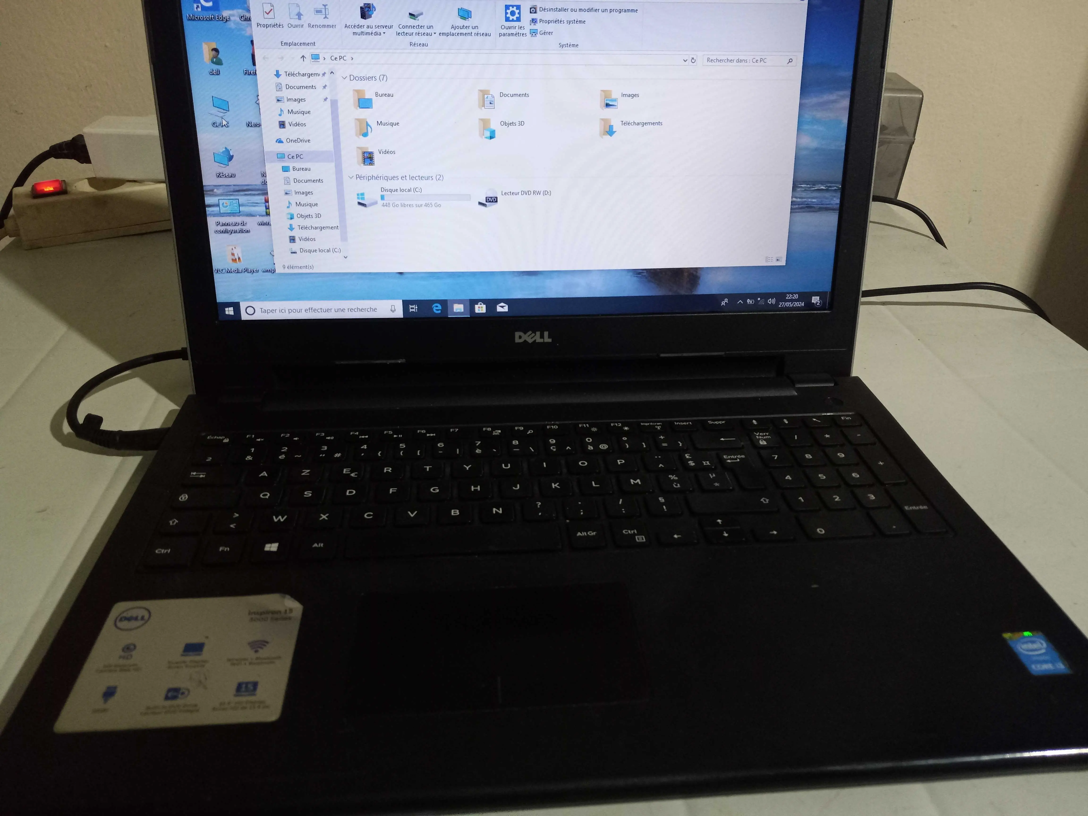  Dell inspiron 15 3000 i3 4 generation à Tunis - Photo 2