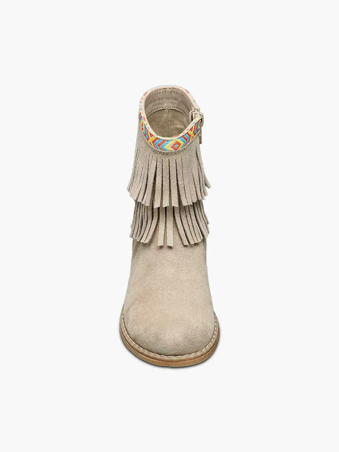  Belles bottines Graceland en cuir fin suédé beige qui s'inspire des motifs ethniques. à Tunis - Photo 3