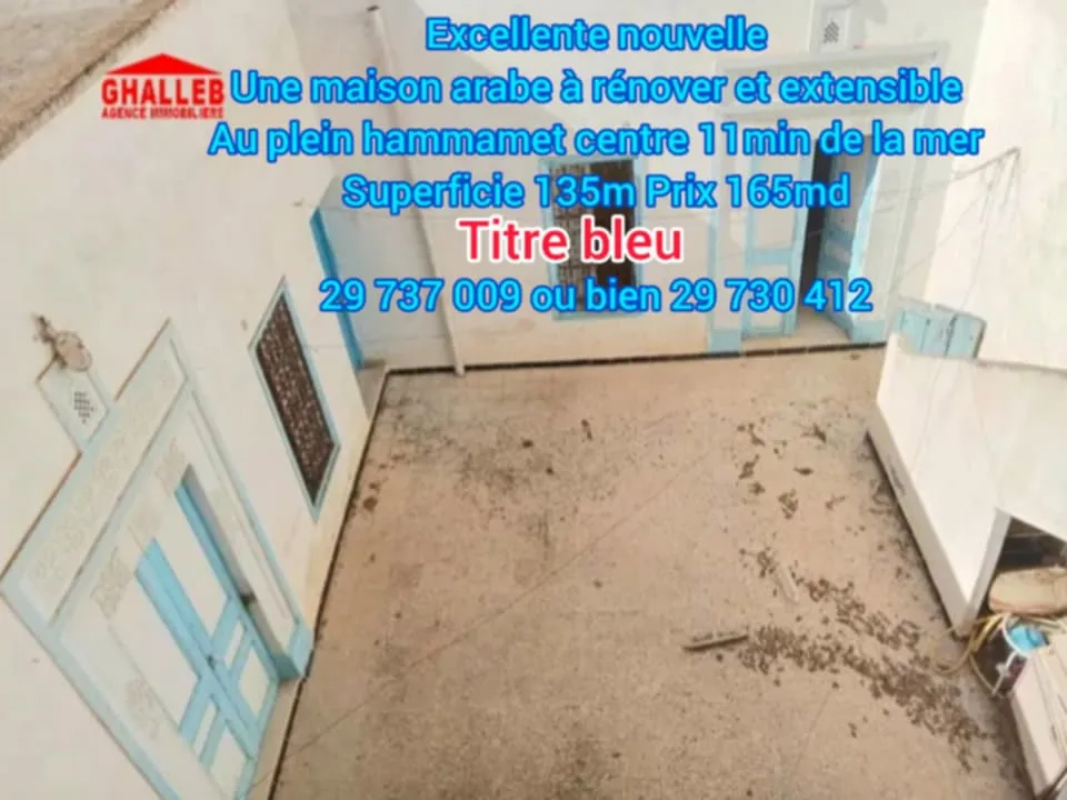   Un immeuble r1 à bab bha