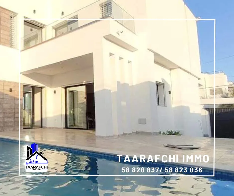  villa s+4 hauts standing avec piscine située à kharrouba hammamet nord à Nabeul - Photo 2
