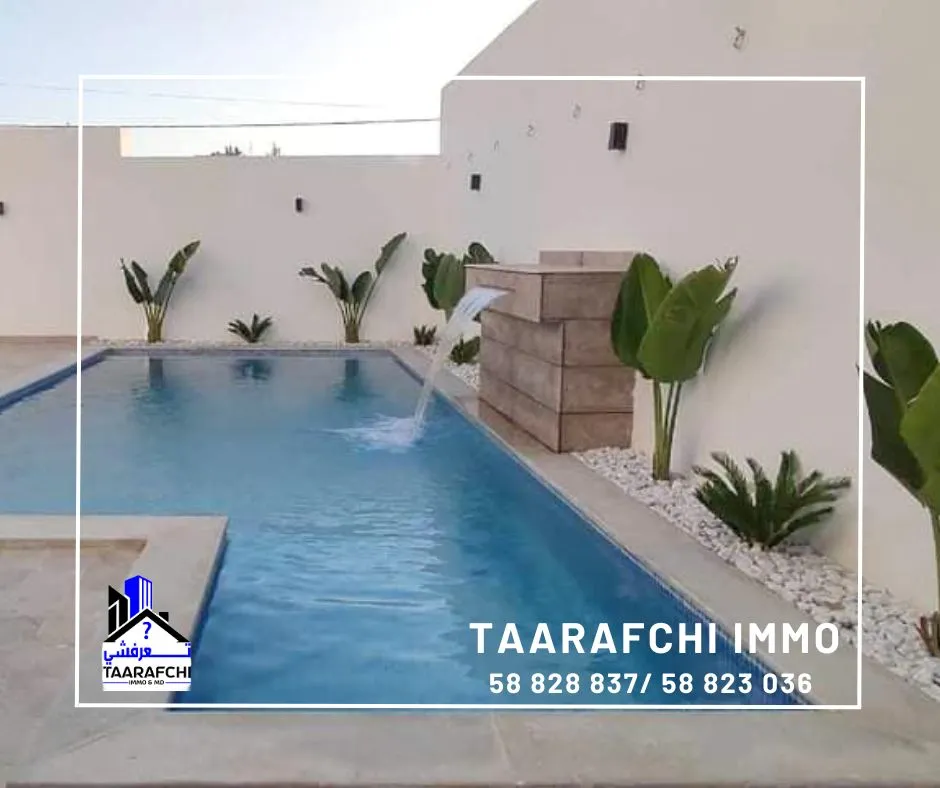  villa s+4 hauts standing avec piscine située à kharrouba hammamet nord à Nabeul - Photo 3