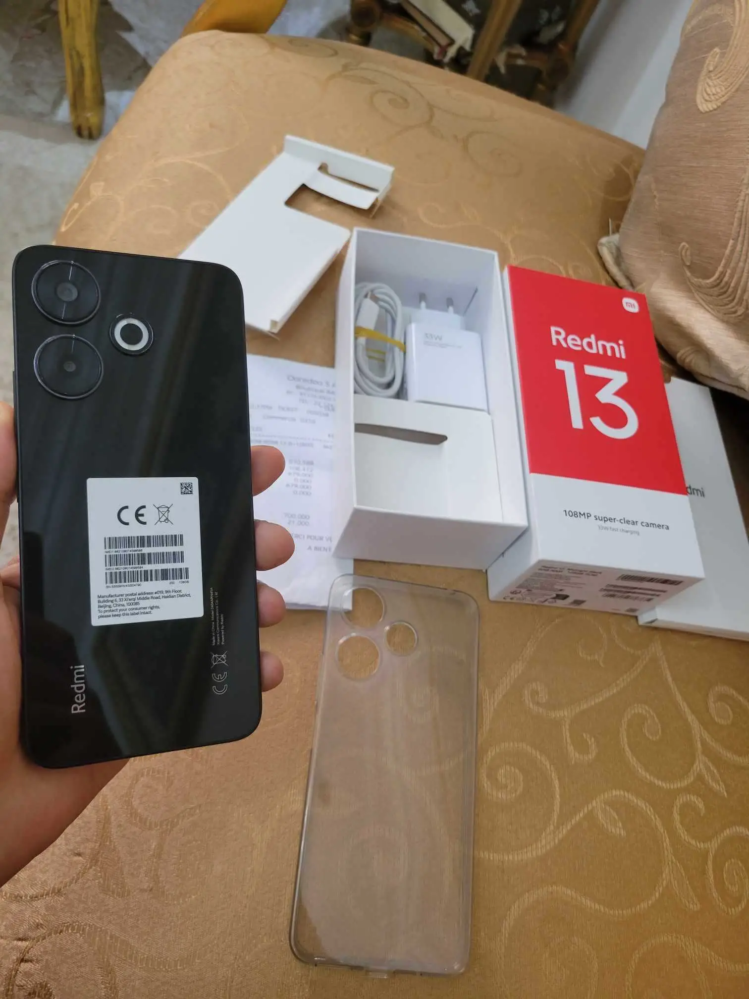  Redmi 13 ram 8g+4 stockage 128g achtée le 15/08/2024 avec facture ď achat à Manouba - Photo 3