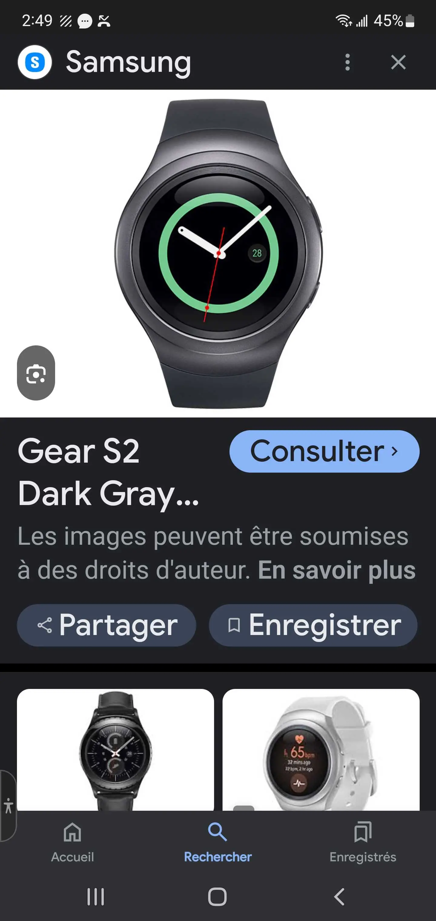  Smart watch samsung gear s2 à Tunis - Photo 2