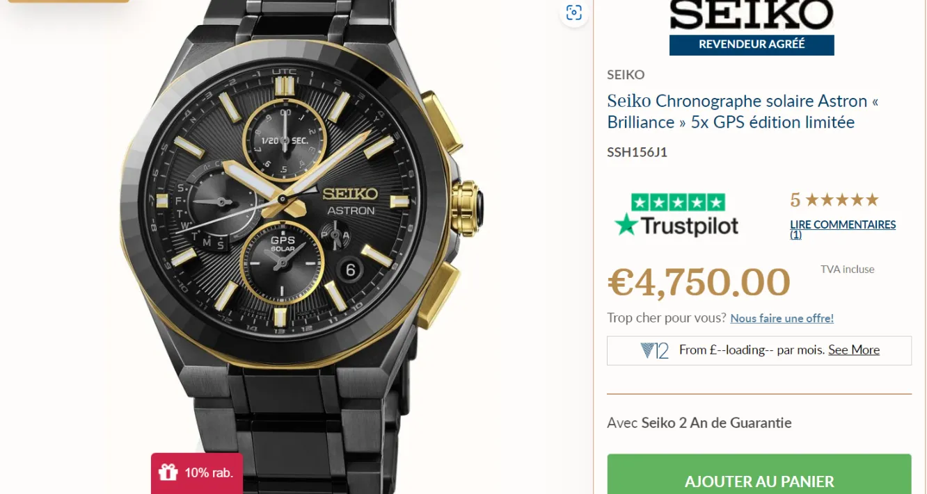  Seiko astron gps solar ssh156j1 à Tunis - Photo 2