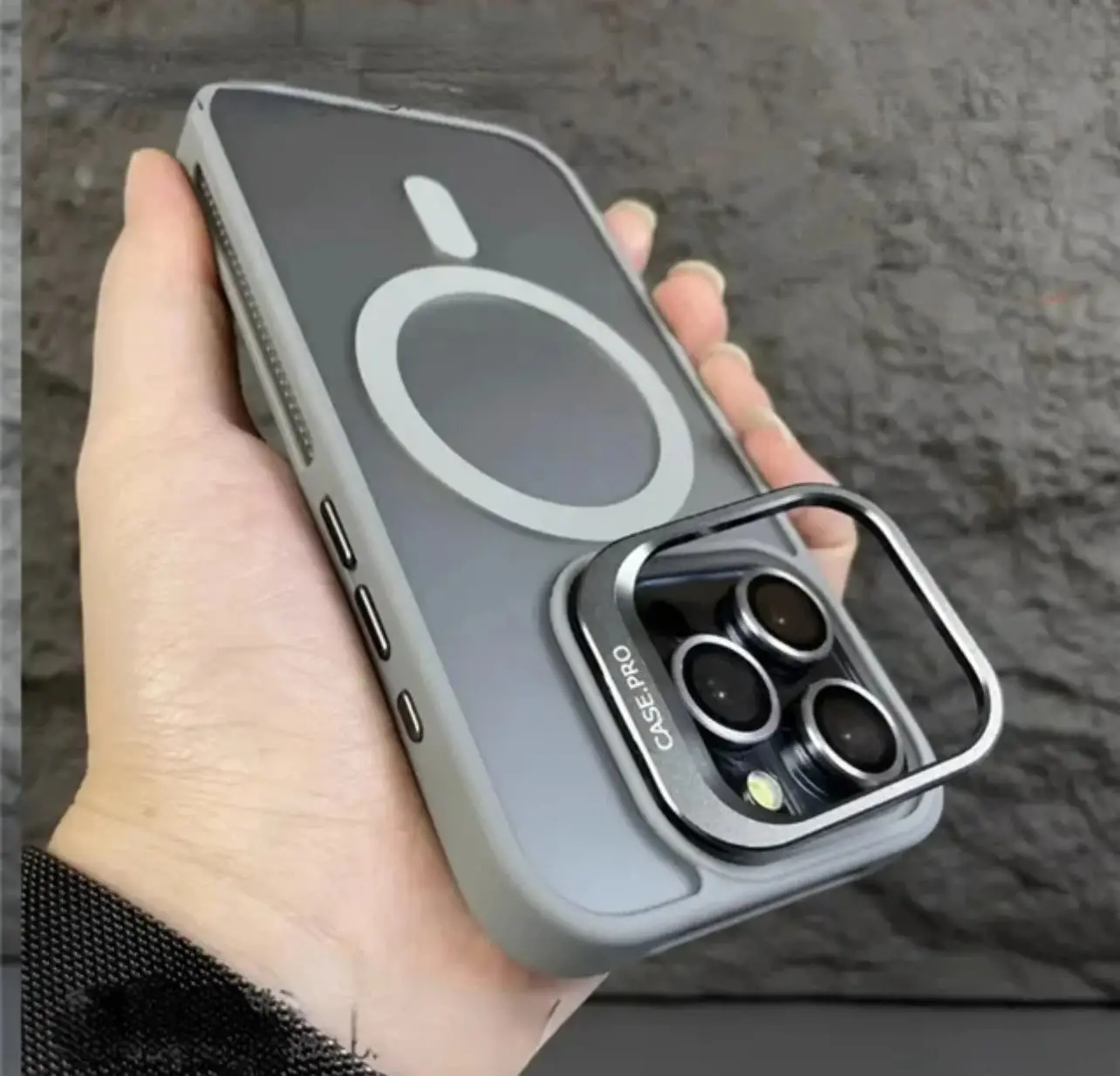  Coque pour iPhone 12 Pro Max - Camera lens - MagSafe - Support - Au Meilleur Prix en Tunisie à Manouba - Photo 3