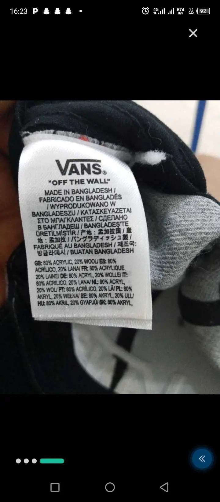  Casquette vans d'origine à Tunis - Photo 2