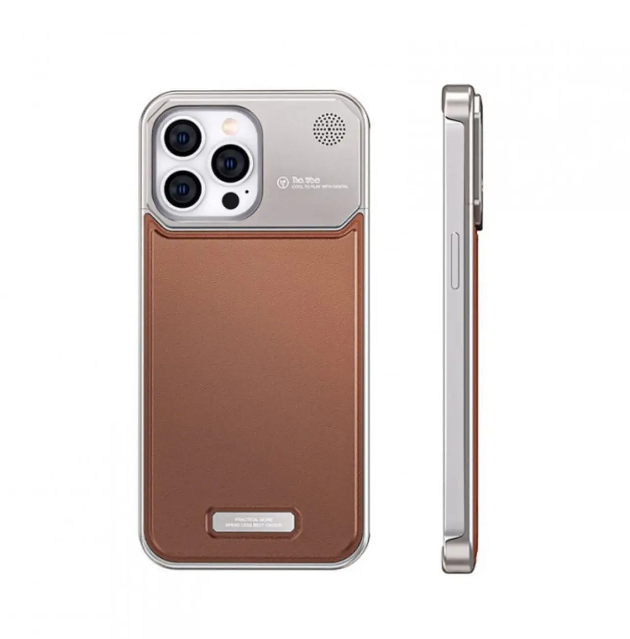  Etui pour iPhone 15 - MagSafe - Metal - Back leather luxe Au Meilleur Prix en Tunisie à Manouba - Photo 2