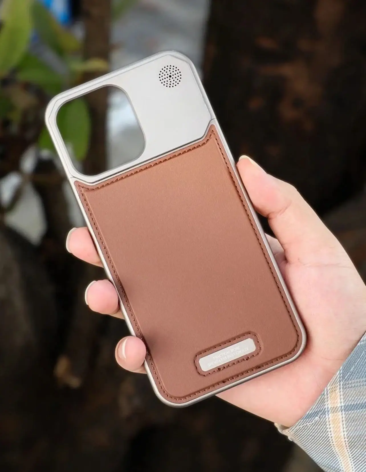  Etui pour iPhone 15 - MagSafe - Metal - Back leather luxe Au Meilleur Prix en Tunisie à Manouba - Photo 3