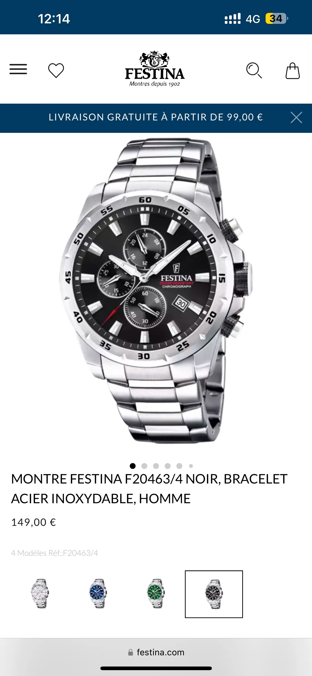  Montre Festina cachetè avec Garantie forsa ???? à Manouba - Photo 2