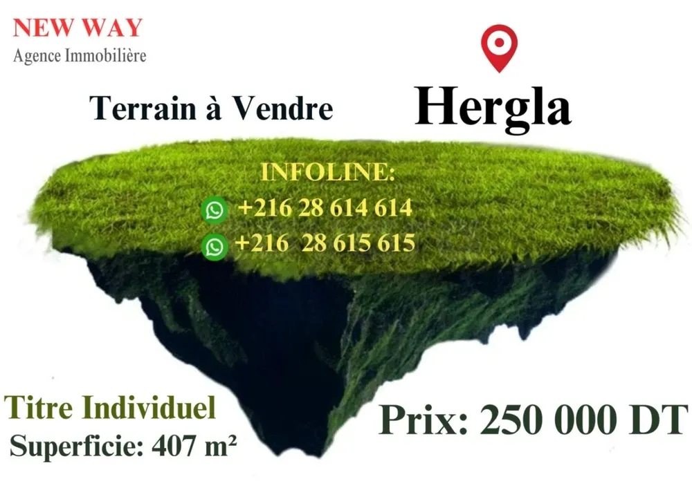  Terrain à Vendre à La Soukra A Partir de 200 m² Contact Direct Propriétaire 