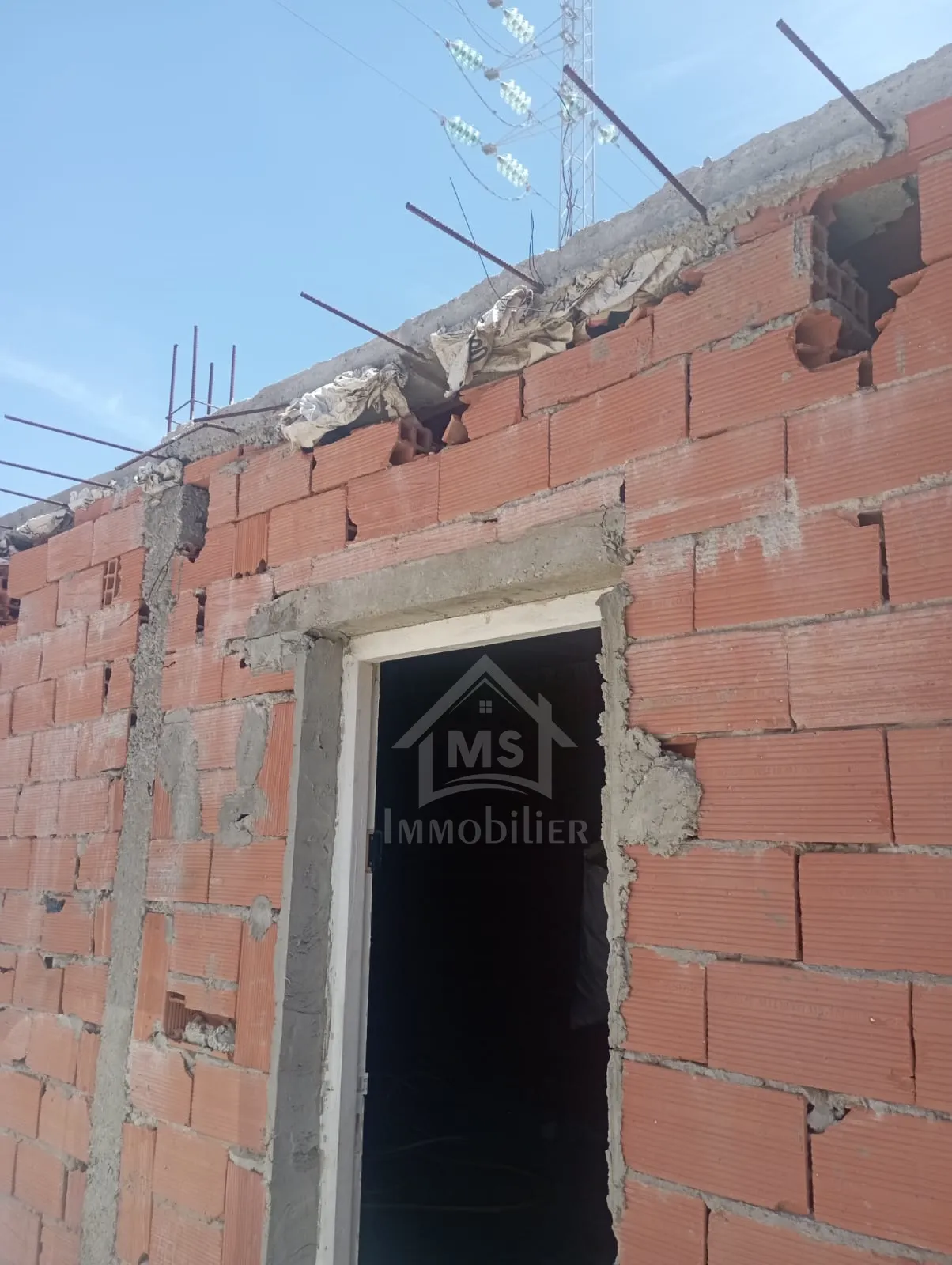  Terrain clôturé avec studio à Hammamet Sud à vendre à 85 MD 51355351 à Nabeul - Photo 2
