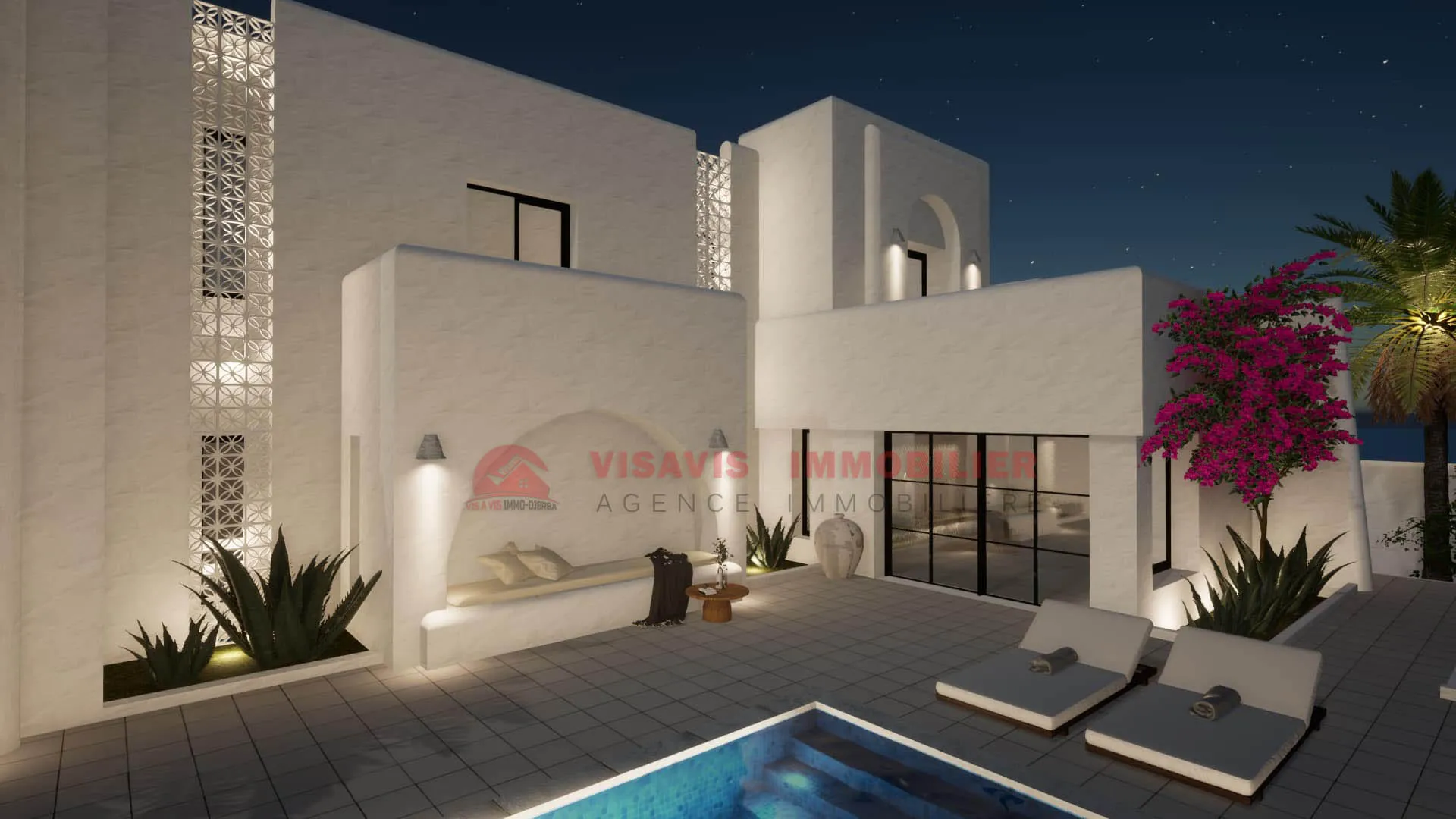  CONSTRUCTION CLÉ EN MAIN - VILLA AVEC PISCINE ZU DJERBA - RÉF P691 à Medenine - Photo 3