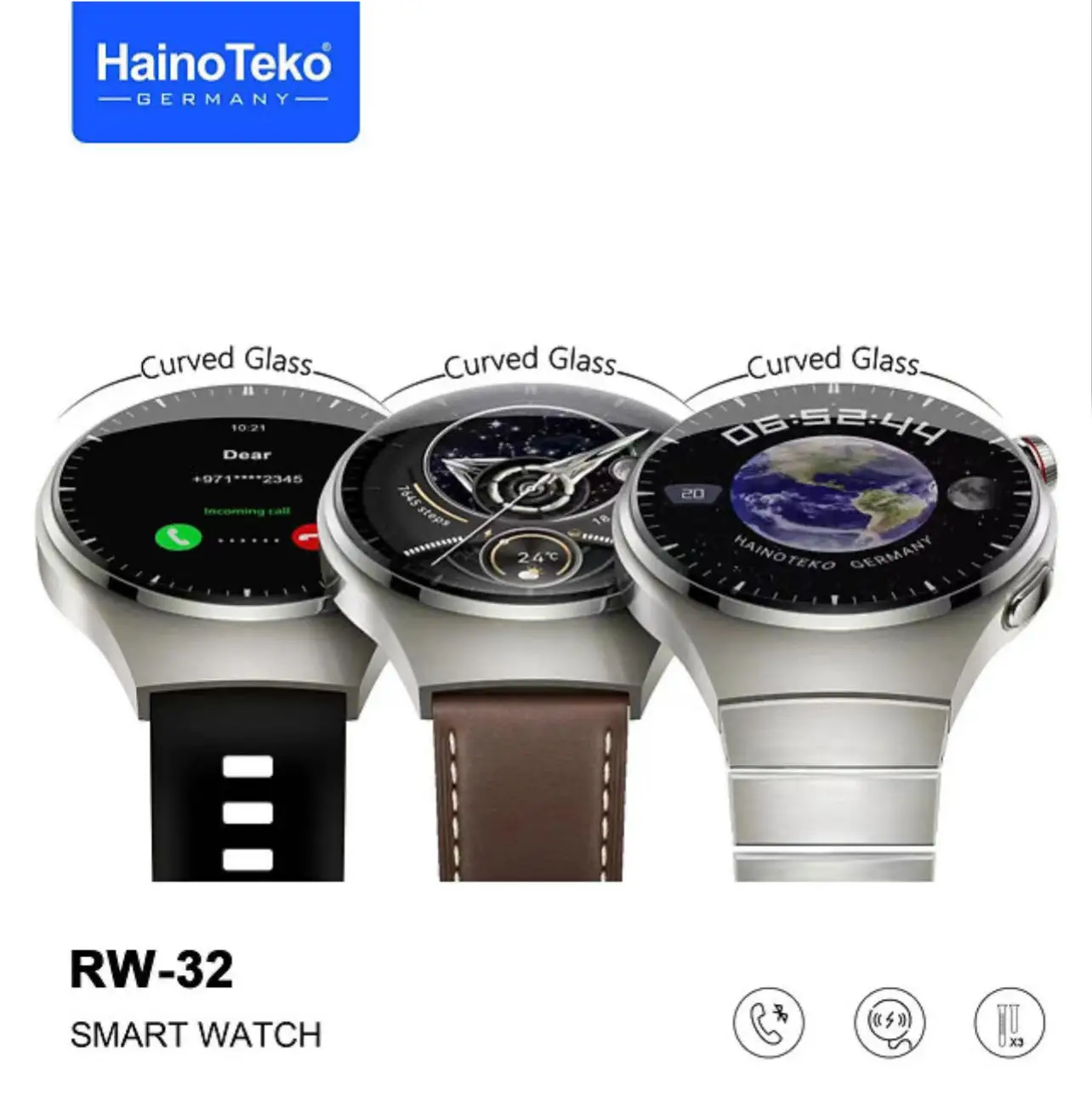  Montre Connectée Haino Teko Watch 4 Pro- RW-32 Noir / Marron à Manouba - Photo 2