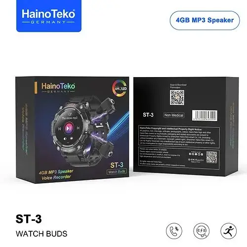  Haino teko ST-3 Smart Watch avec Ècouteurs sans fil Au Meilleur Prix en Tunisie à Manouba - Photo 2