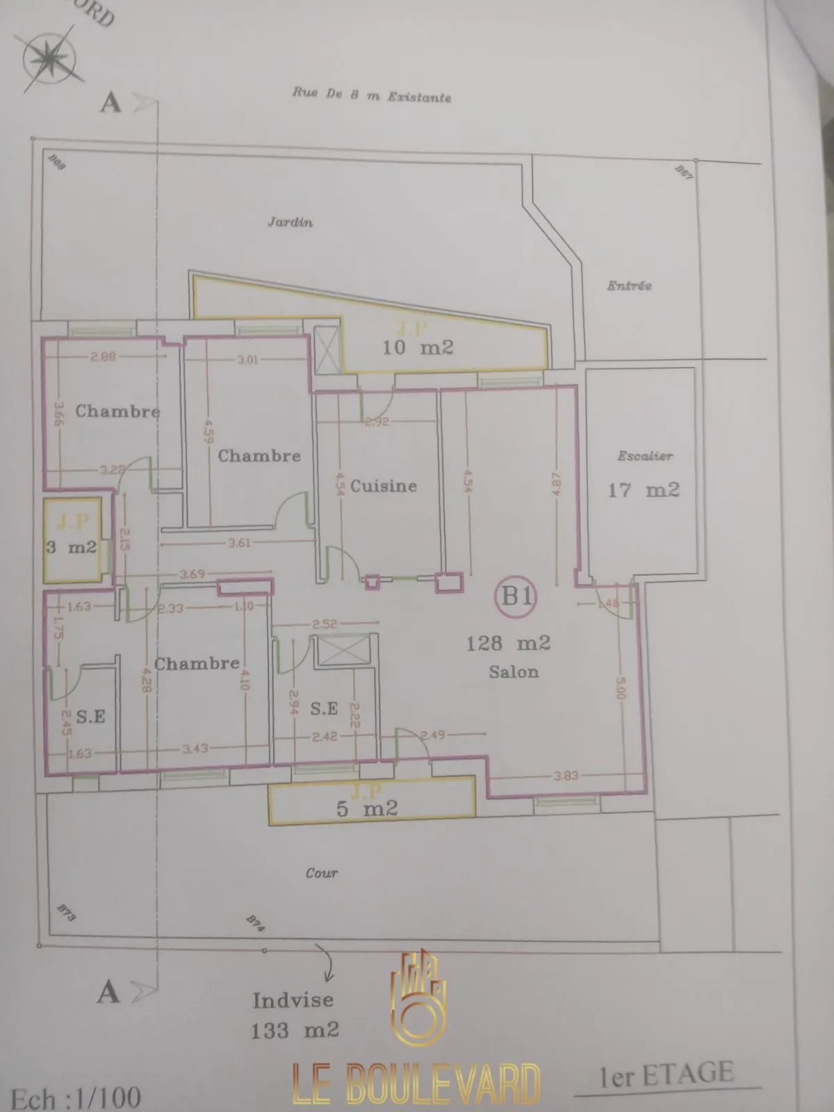  A Vendre Appartement S+3 Au 1ér étage Situé à Cité Ennacim (Mora), Nabeul à Nabeul - Photo 3