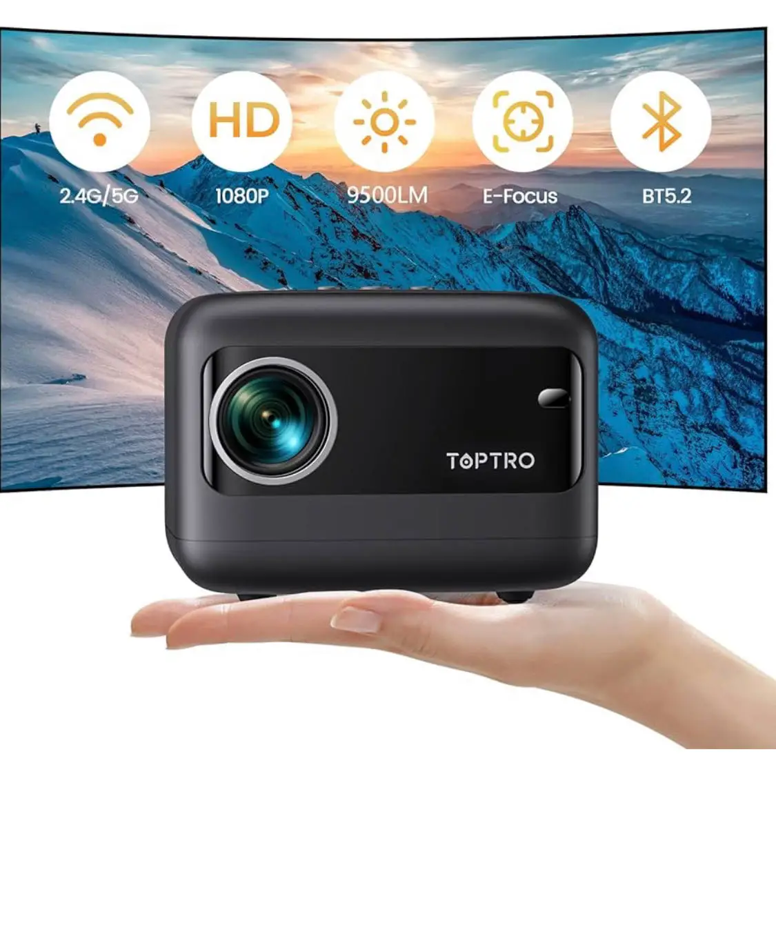  Mini vidéo projecteur, Full HD 1080P, 8500 lumens cacheté 