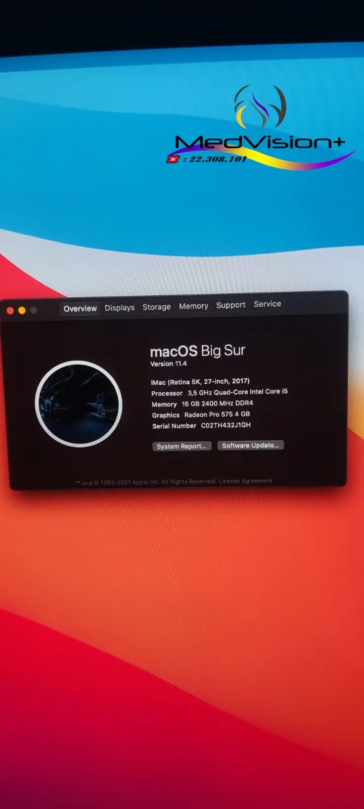  ???? iMac 27pouces ,5K Model 2017 à Tunis - Photo 3