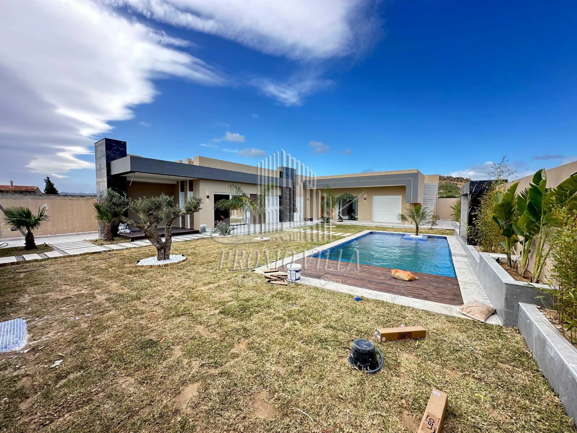  une charmante villa plein pieds avec piscine située à monchar à Nabeul - Photo 3