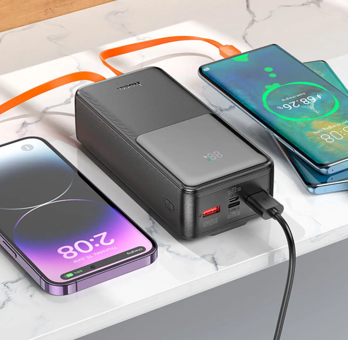  Power Bank 30000Mah avec Cables - 22.5W+PD20W - Rapide - Hoco J119B- Au Meilleur Prix en Tunisie à Manouba - Photo 2