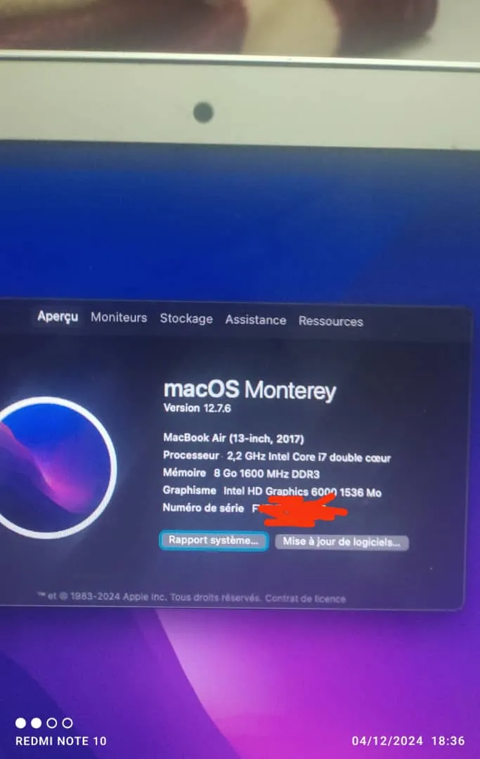 macbook air I7 à Tunis - Photo 2