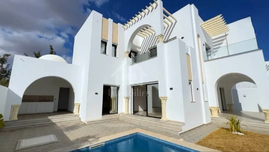  Villa toute neuve S+4 avec piscine à vendre à Hammamet Sud 51355351 à Nabeul - Photo 3
