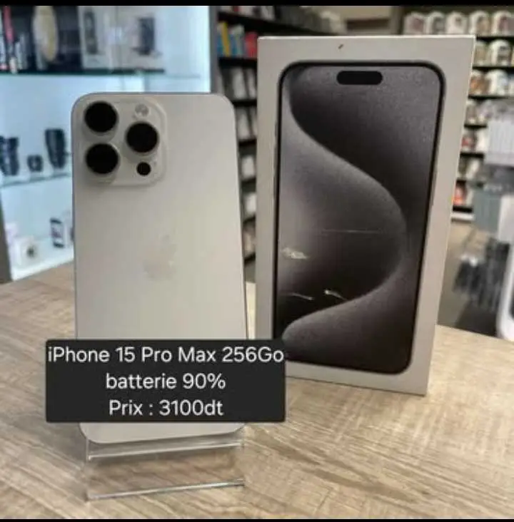  iPhone 15 pro max 256go à Tunis - Photo 2