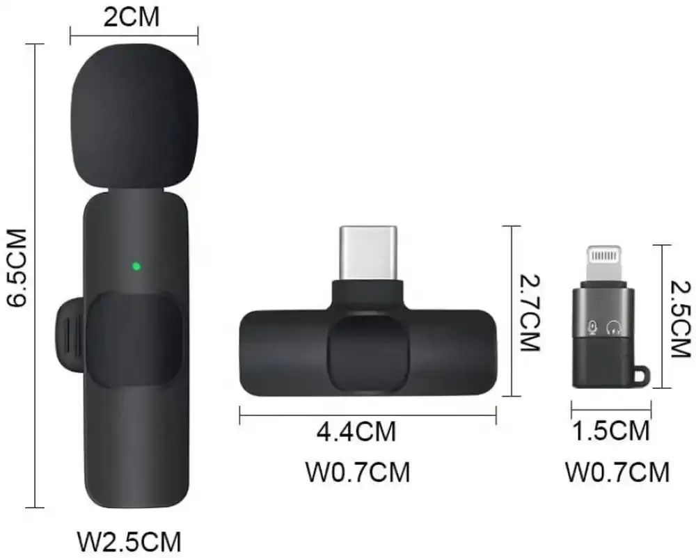  Mini microphone sans fil K8 2en1 pour Android et IOS - Au Meilleur Prix en Tunisie à Manouba - Photo 2