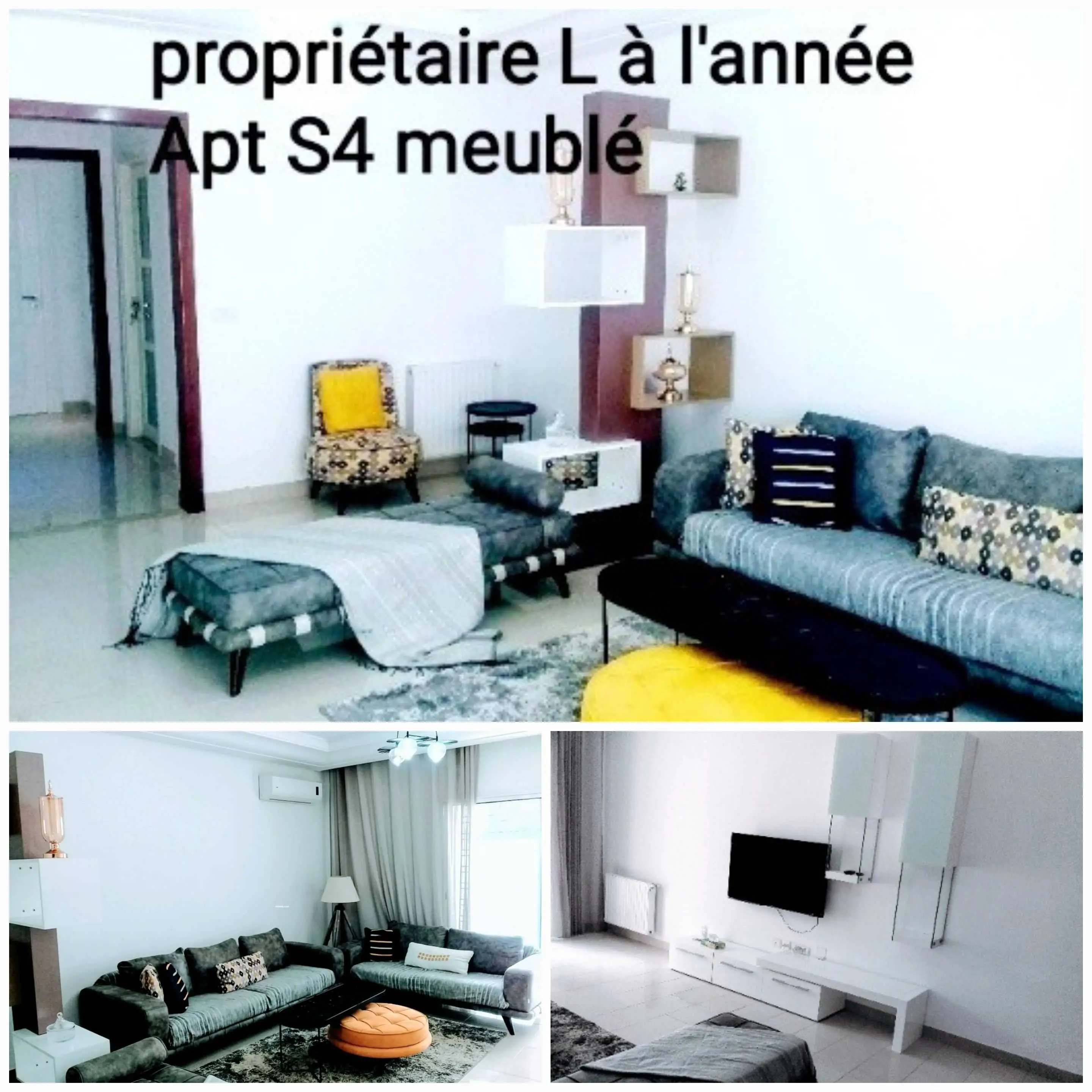  Particulier L Apt S4meublé Neuf pour étranger cité Wehat à Tunis - Photo 2