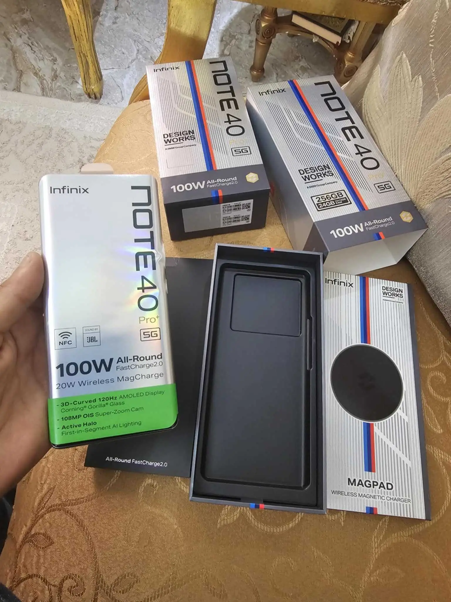  infinix note 40 pro plus 5g neuf ram 12g+12 stockage 256g à Manouba - Photo 2