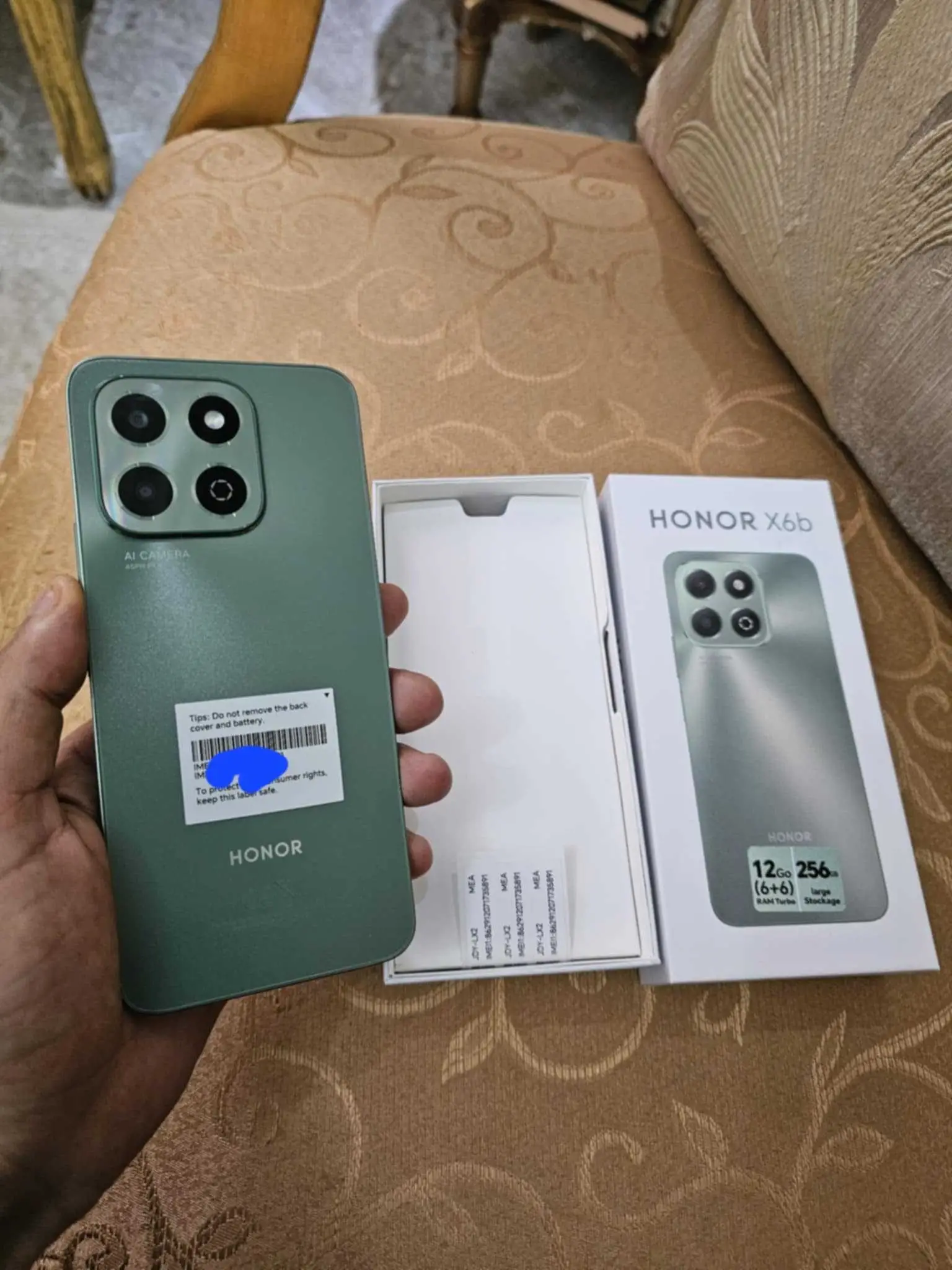 honor x6b neuf ram 6g+6 stockage 256g batrie 5200 mah à Manouba - Photo 3