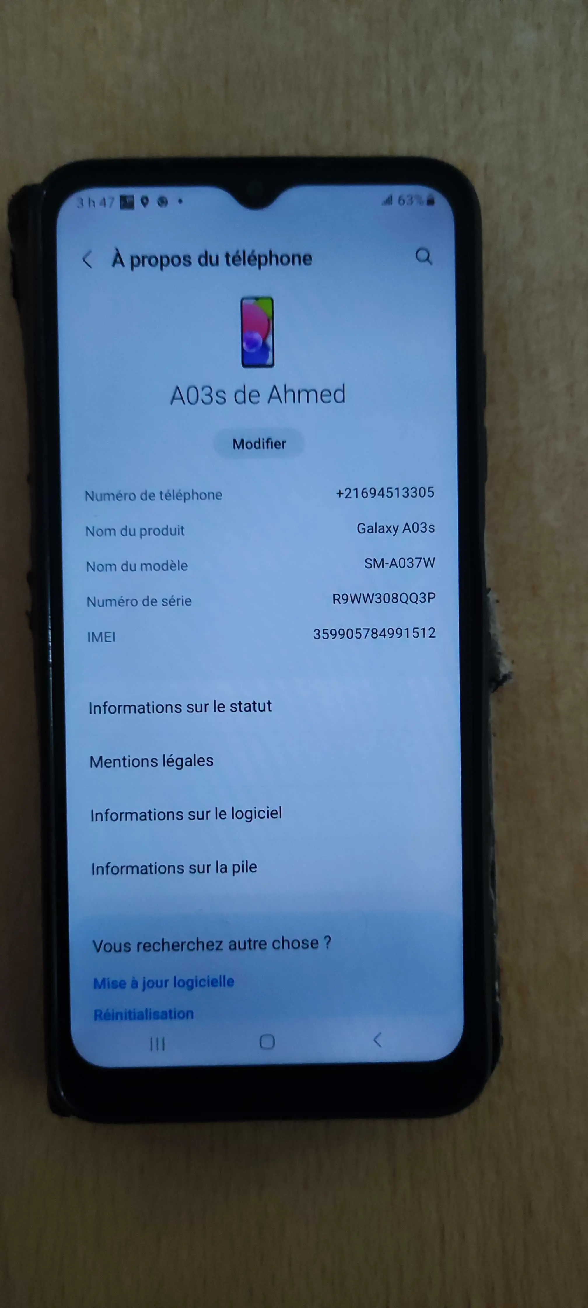  Samsung A03S presque neuf à Medenine - Photo 2