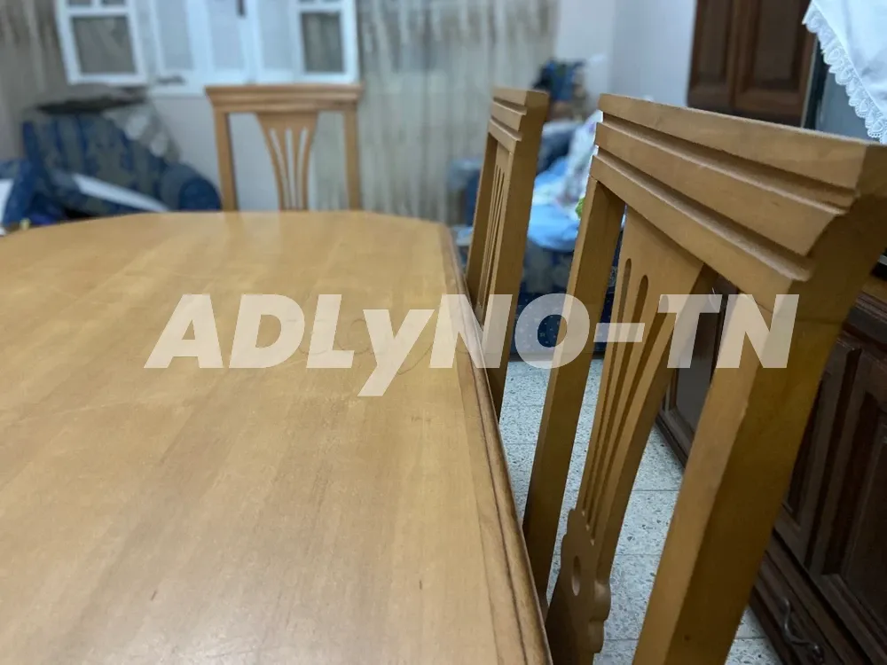 Table à Manger Avec 6 Chaises à Ben Arous - Photo 2
