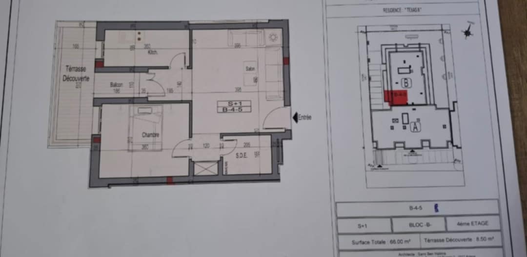  Appartement s+3 de 135m² avec terasse à AFH² Mrezga, Nabeul 