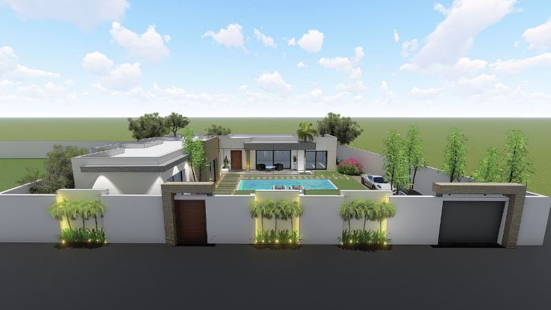  A vendre villa lieu khzema très bonne emplacement 