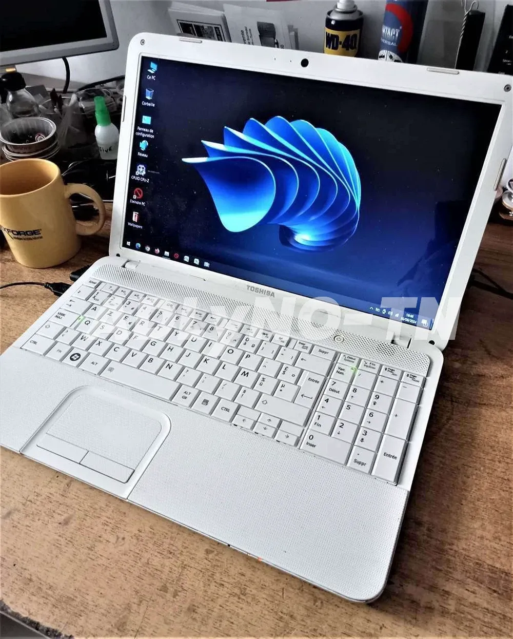 PC portable Toshiba i5 blanc à Tunis - Photo 1