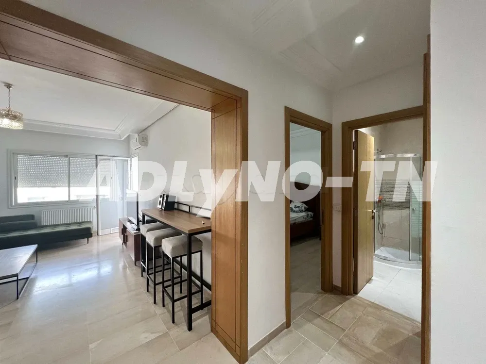 A louer APPARTEMENT S+1 meublé avec balcon à Soukra Parc à Ariana - Photo 4