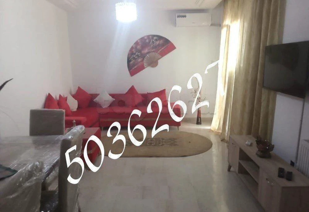  Location annuelle : Appartement S+2 Meublé à AFH Mrezge, Cité El wafa, Nabeul 