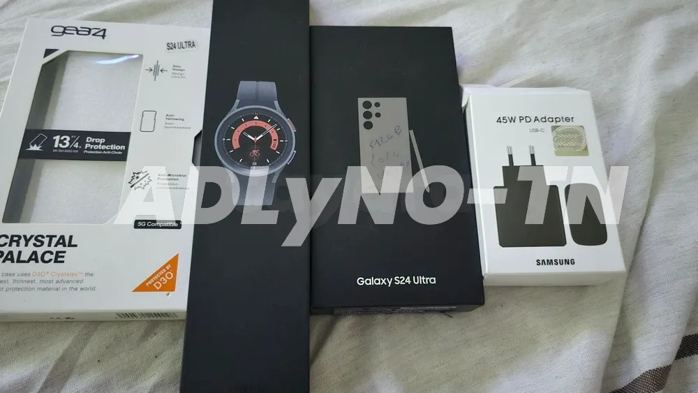 Pack sumsung s 24 ultra 512gb et watch 5 pro à Tunis - Photo 1
