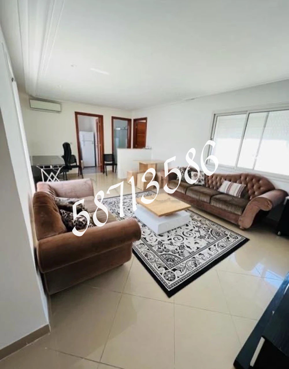    Appartement meublé a sol