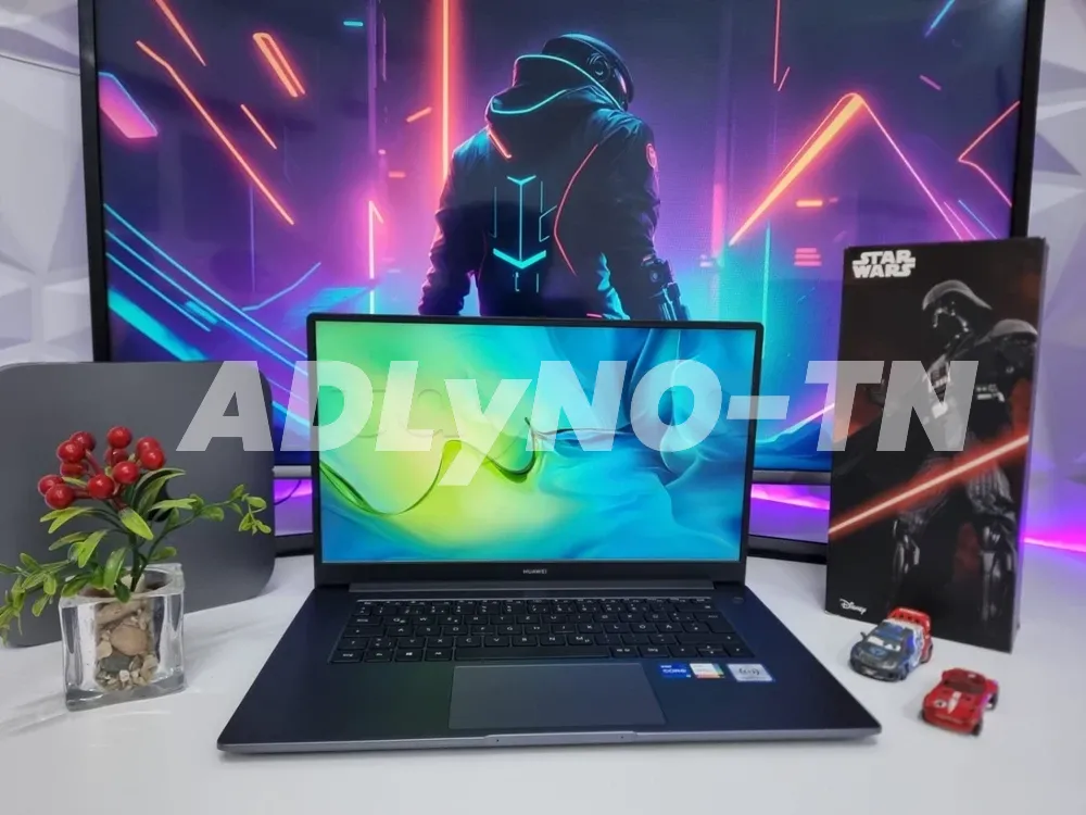 ? HUAWEI MateBook D15 ? Importé Jamais Servis ? Core i5 11ème Gén ? 8 Go RAM DDR4 3733 Mhz ? 256 Go SSD Nvme ? Intel Iris Xe Graphics ? 1490 DT ? à sousse - Photo 3