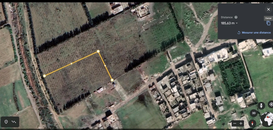  TErrain 3454m² a cité el amal denden 