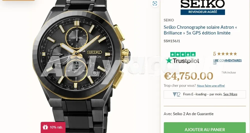 Montre : seiko astron gps solar SSH156j1 à Tunis - Photo 3
