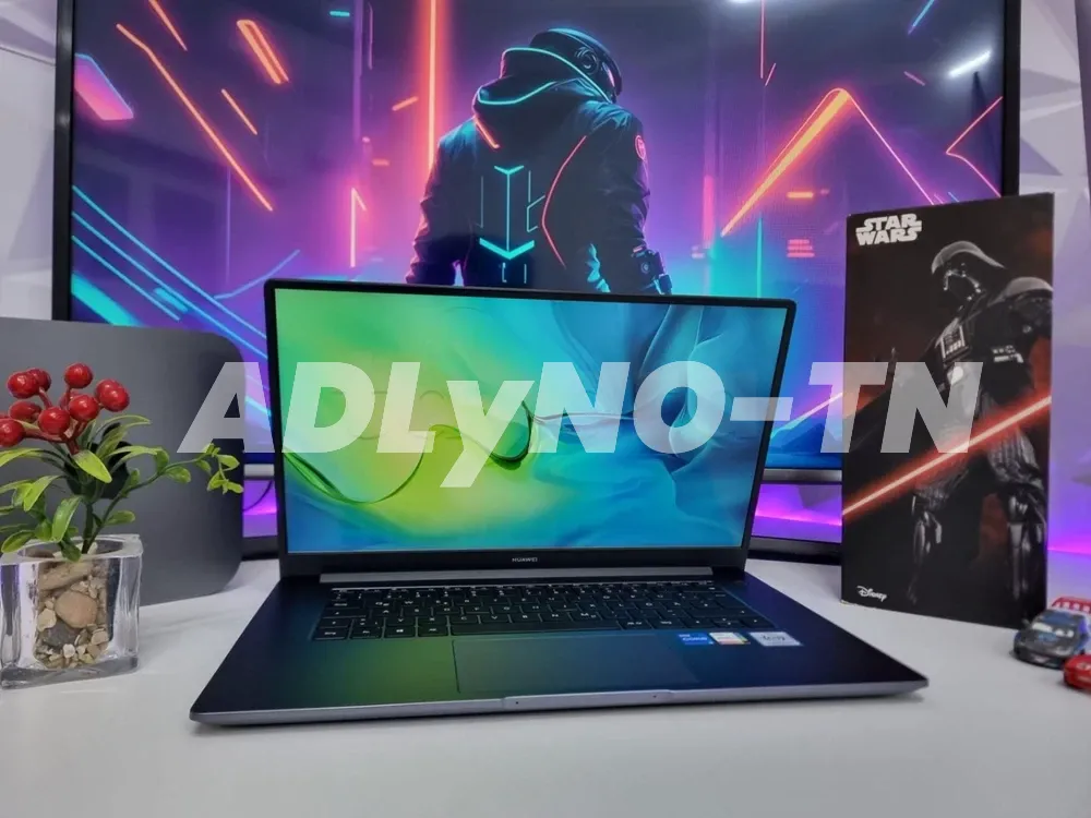 ? HUAWEI MateBook D15 ? Importé Jamais Servis ? Core i5 11ème Gén ? 8 Go RAM DDR4 3733 Mhz ? 256 Go SSD Nvme ? Intel Iris Xe Graphics ? 1490 DT ? à sousse - Photo 2