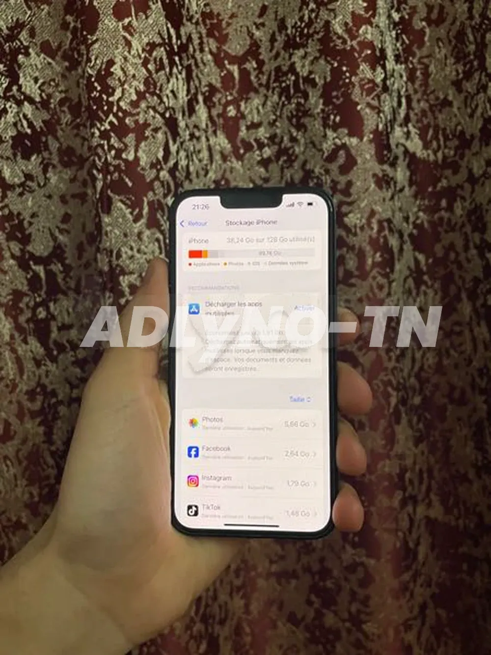 avendre iphone 14 importé de la france etat neuf jamais reparé ?? à Tunis - Photo 1