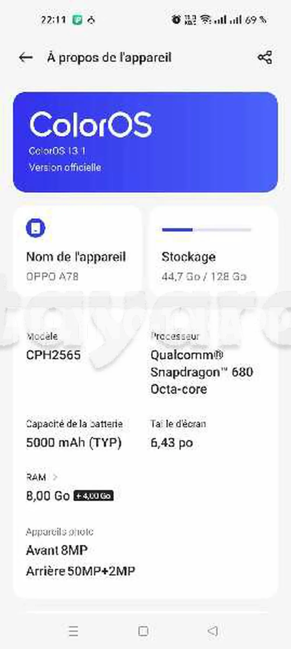 vender Oppo a78 à Monastir - Photo 2