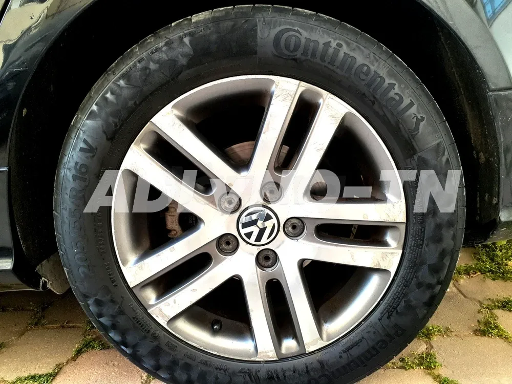 4 jantes aluminium par 16+ 4 Pune continental à Ben Arous - Photo 1