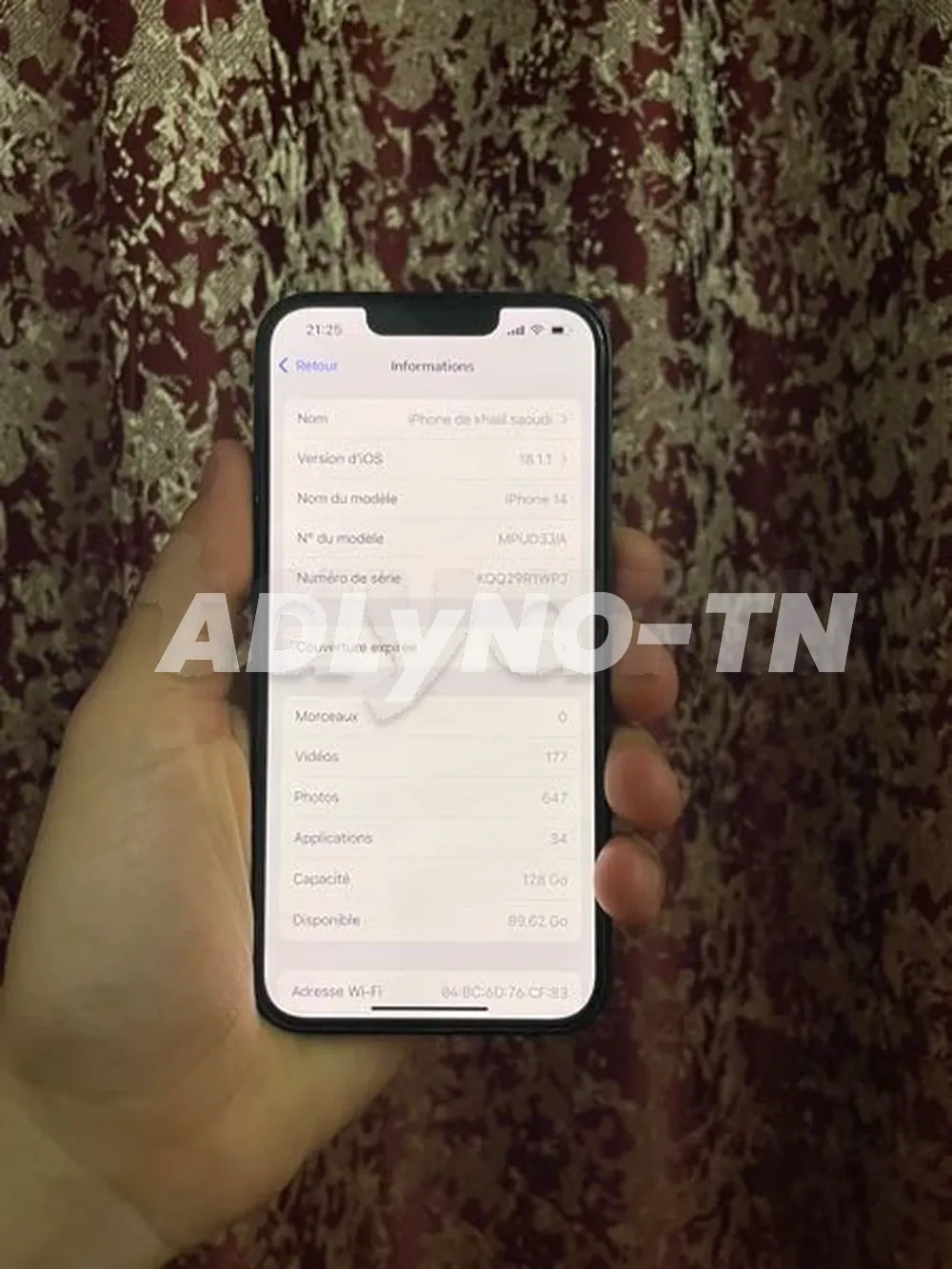 avendre iphone 14 importé de la france etat neuf jamais reparé ?? à Tunis - Photo 2