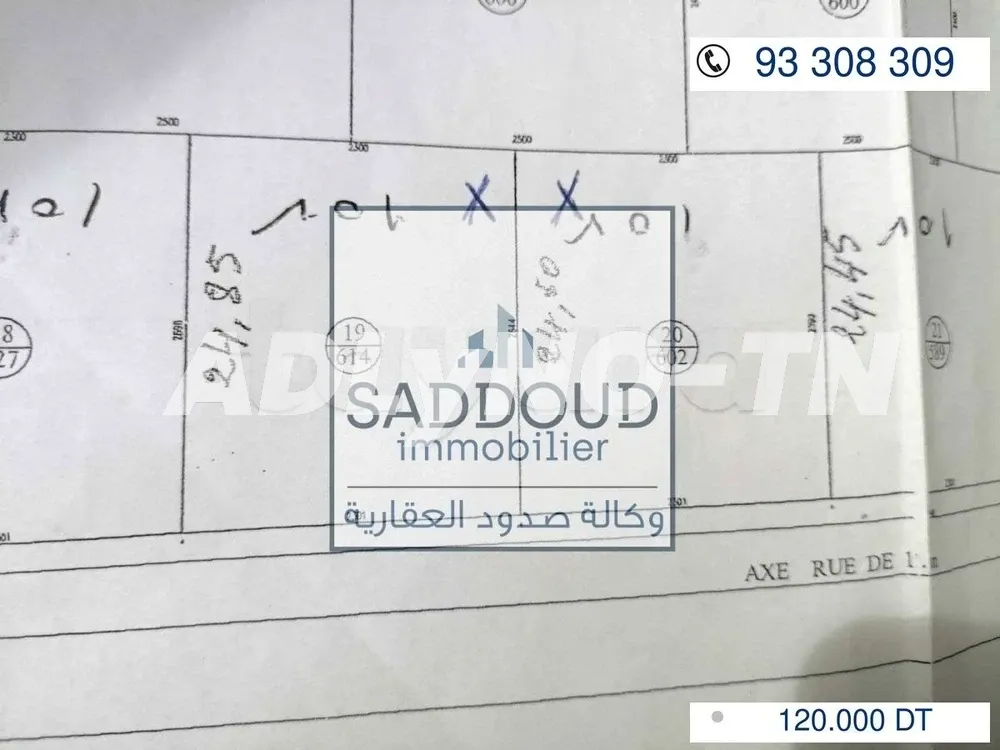 À vendre terrain 610m² clôturé Titre foncier à Route Matar km 5,zanket masmoudi à Sfax - Photo 6