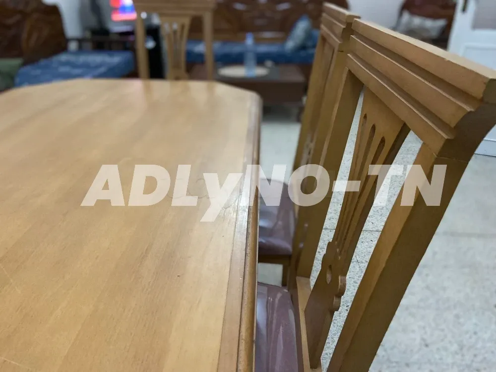 Table à Manger Avec 6 Chaises à Ben Arous - Photo 3