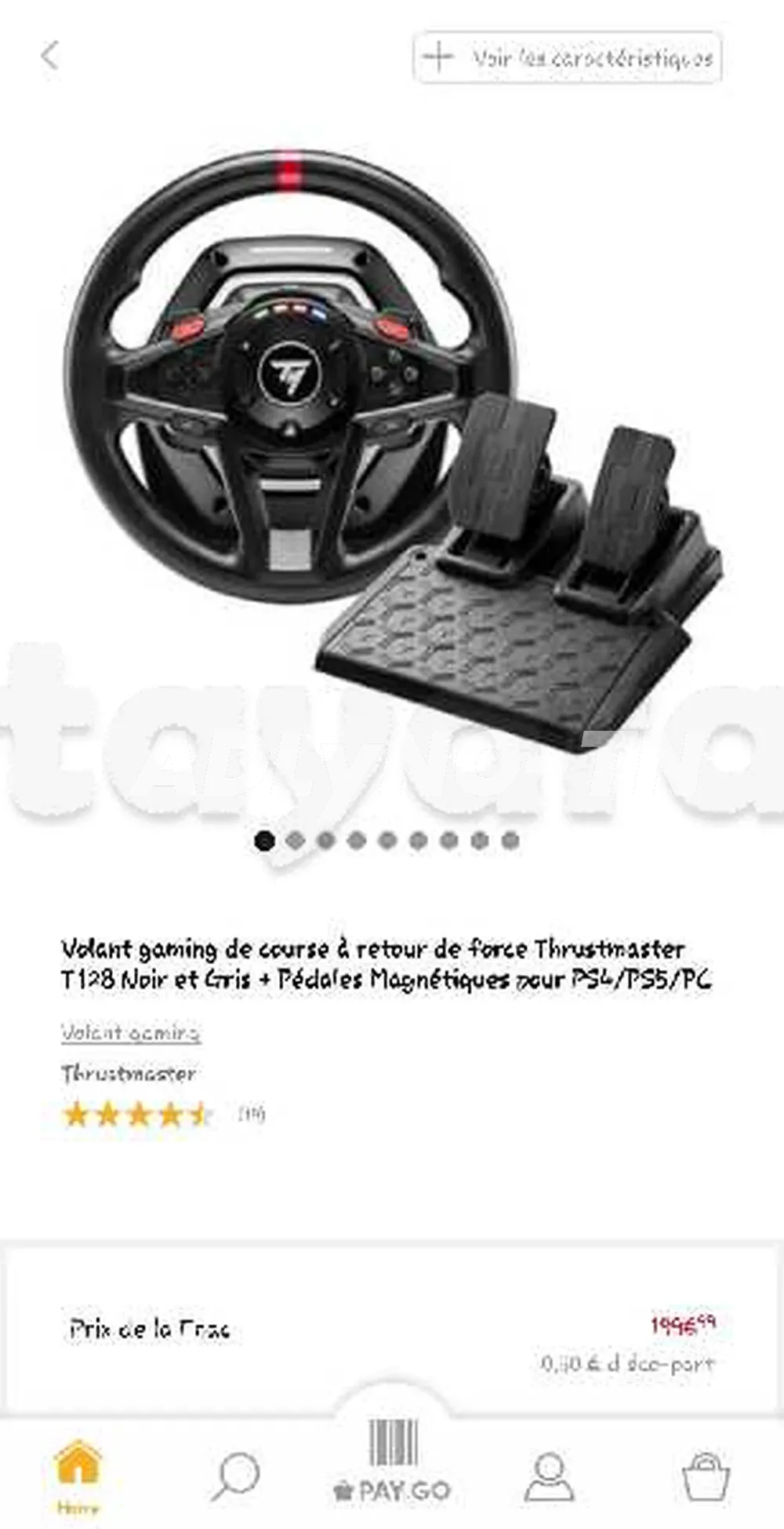 Thrustmaster T128, Volant de Course et Pédales Magnétiques, PlayStation 5, PlayStation 4, PC à sousse - Photo 1